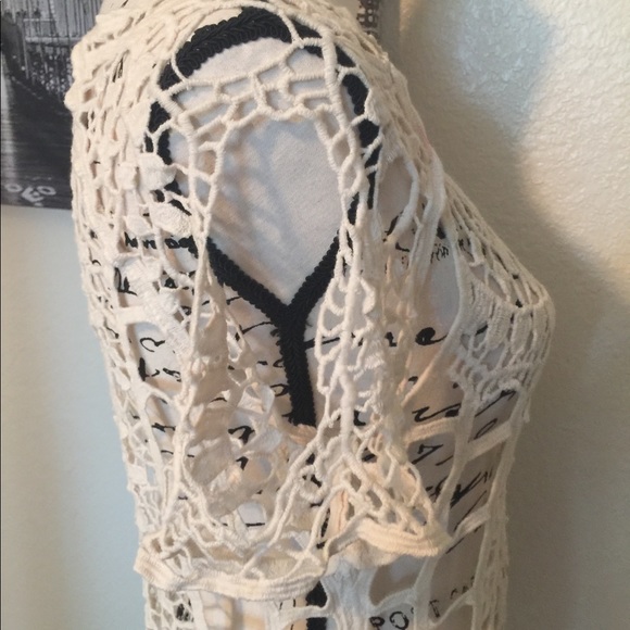 Boho Crochet Knit Coverup - Picture 6 of 8